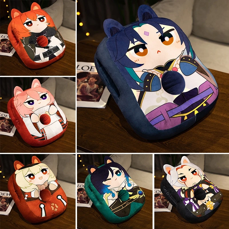 Аниме Genshin Impact Zhongli Xiao Косплей амбисит хлопковая кукла Сиеста Подушка дисплей