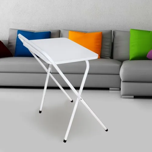 

Supply Center Laptop Table Foldable Desk Seat Stand-White
