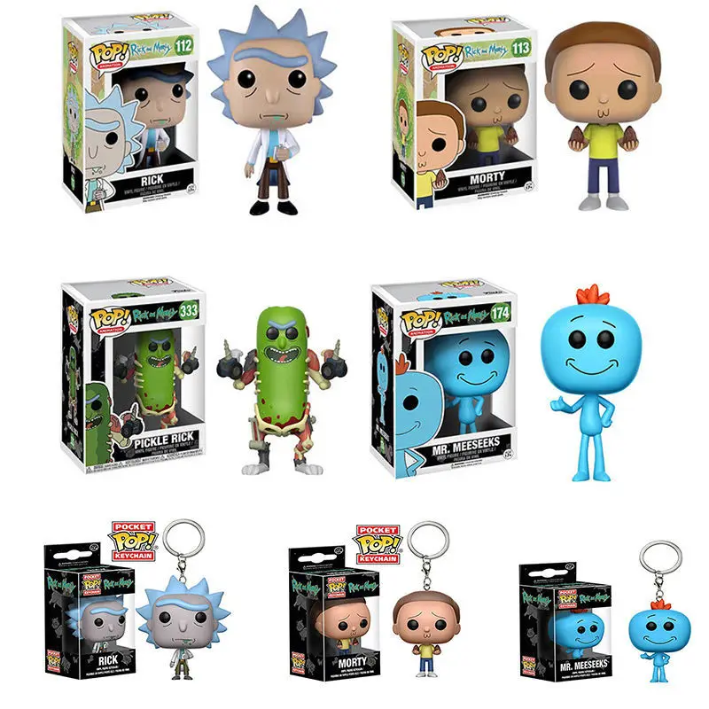 

Funko Pop Rick and Morty Action High Quality Figure Toy Keychain Anime Peripheral Collection Cartoon Model Doll Toy Keyring Gift