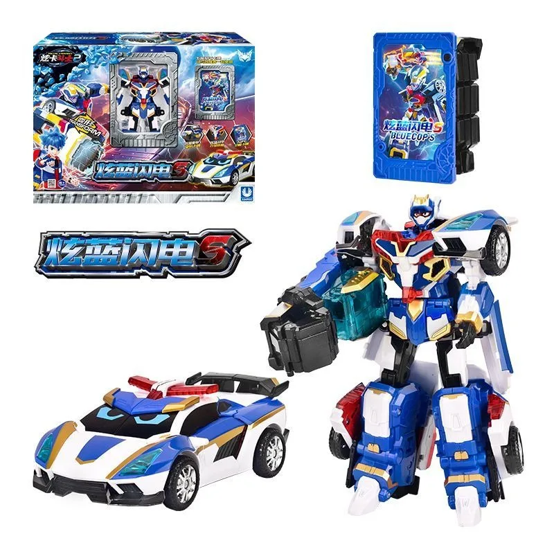 Металлический робот-трансформер Cardbot BLUE COP S W, машинка-игрушка, фигурка, модель из АБС-пластика, подарок 2025 (art.: 3920cb8a86ebe) - 3920cb8a86ebe