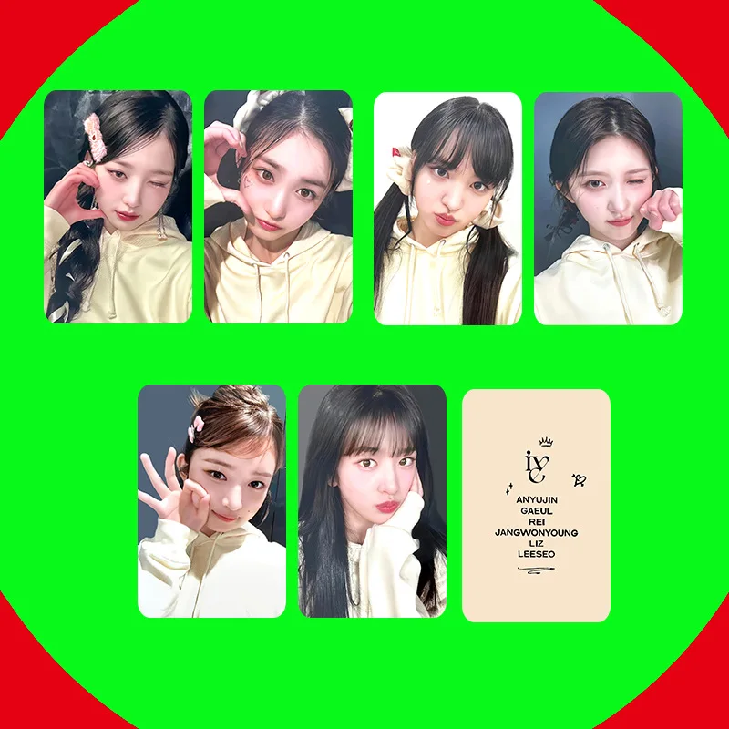 KPOP IVE MBC Episode Live Card Entry Recording Photocards WonYoung LIZ YuJin Two-Sided Bright Film LOMO Cards DIVE Fans Gifts