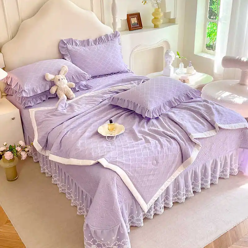 2024 новое летнее одеяло из четырех предметов утепленное стеганое покрывало