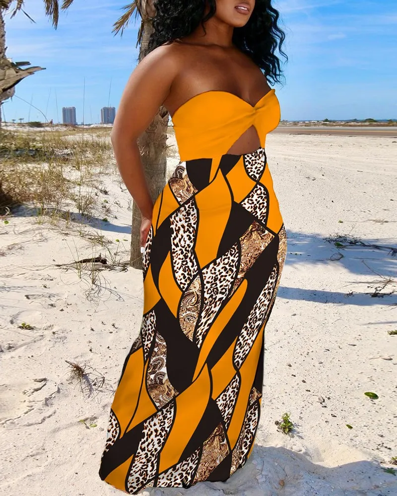 

Summer Sexy African Sleeveless Polyester Printing Long Dress S-3XL African Dresses African Maxi Dresses for Women