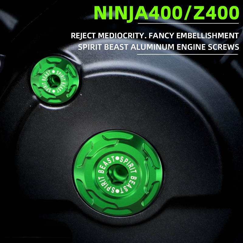 Отверстие для винтовой крышки двигателя мотоцикла, левая сторона двигателя, Магнитная крышка, крышка шатуна, винтовая крышка для Kawasaki ninja 400 z400