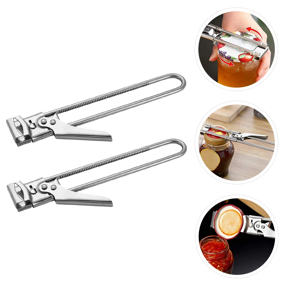 

Opener Bottle Can Cap Steel Jar Stainless Beer Lid Remover Tin Manual Launcher Openers Cork Handheld Cool Adjustable Kitchen