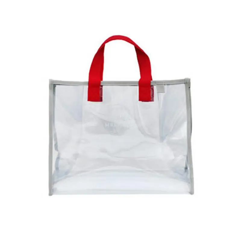 

Летняя Водонепроницаемая прозрачная пляжная сумка-тоут, вместительная сумка на плечо для отпуска, Женская дорожная сумка для хранения