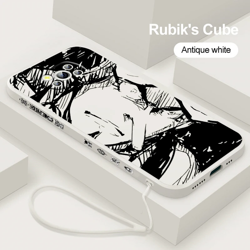 

Anime Japanese O-One P-Piece Phone Case For Xiaomi Mi Poco M5s M5 X4 X3 M4 M3 F4 F3 GT Pro NFC 5G Liquid Left Rope Cover