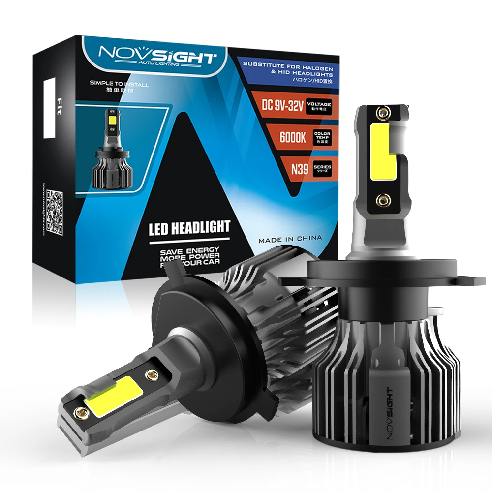 

Автомобисветильник ры NOVSIGHT, лампы Led H4 H1 H3 H7 H11 H8 H9 9005 9006 9007 9012, противотуманные светильник ры 72 Вт 10000LM 6000K, Автомобильные фары
