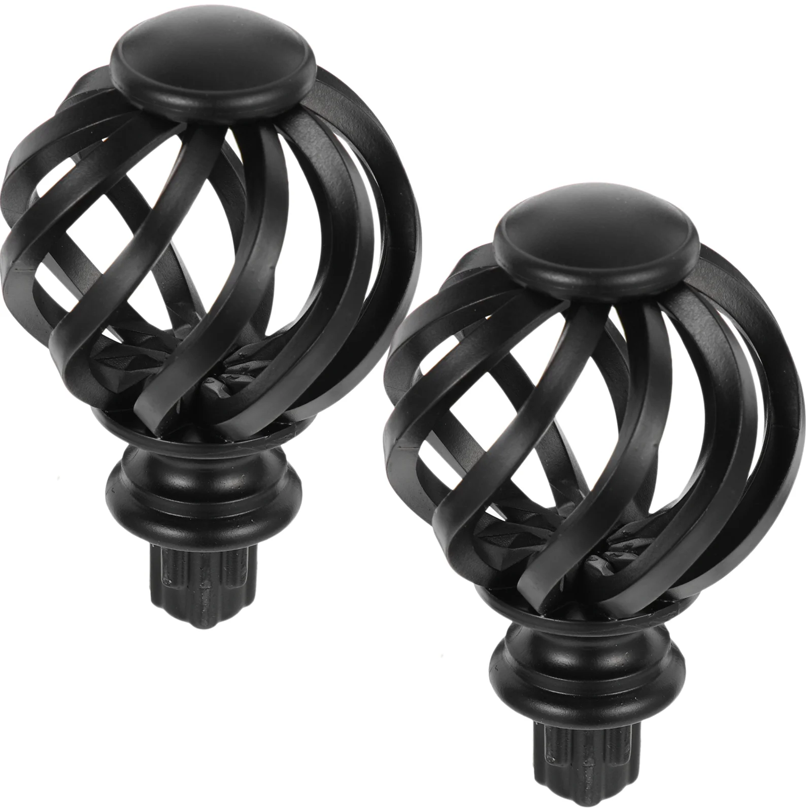 

Curtain Rod Finials End Drapery Pole Ends Decorative Window Capdecor Head Drape Railstopper Caps Fitting Replacement Shower Rods