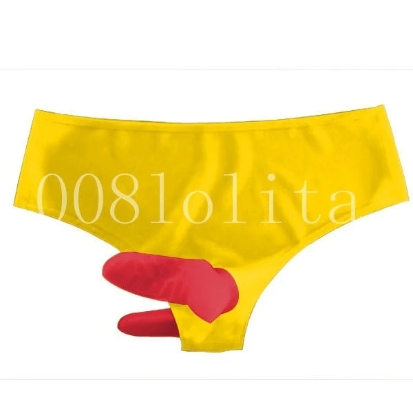 Маскарадные партилатексные резиновые модные горячие трусы Gummi с имитацией