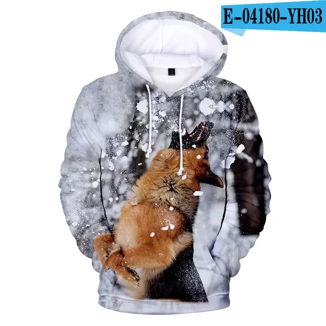 

Sweatshirt Hooded Men/Womens German Shepherd Hoody Autumn Winter 3D Design Tops Shepherd Hoodies Mens Hoodie Cute Pet Dog