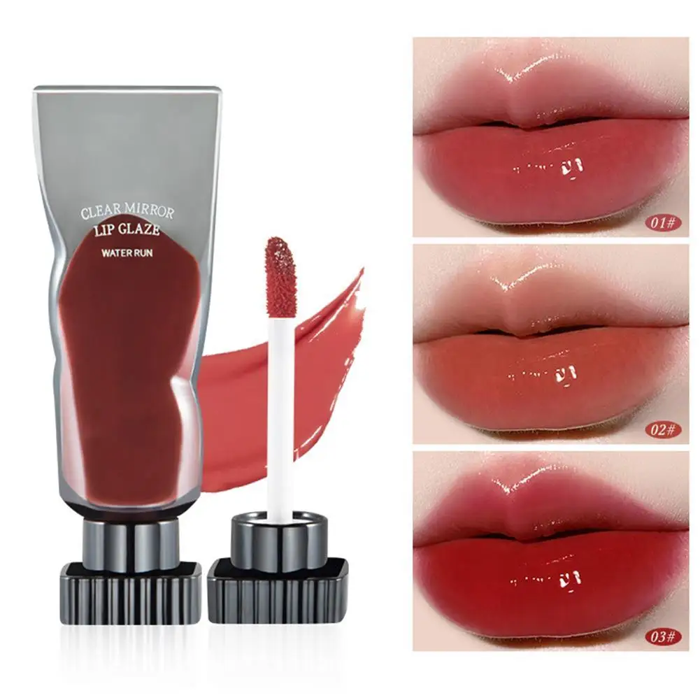 

Mirror Water Lip Gloss Black Ice Cube Tube Moisturizing Long Lasting Liquid Lipstick Lipgloss Plump Up Lips Makeup Cosmetics