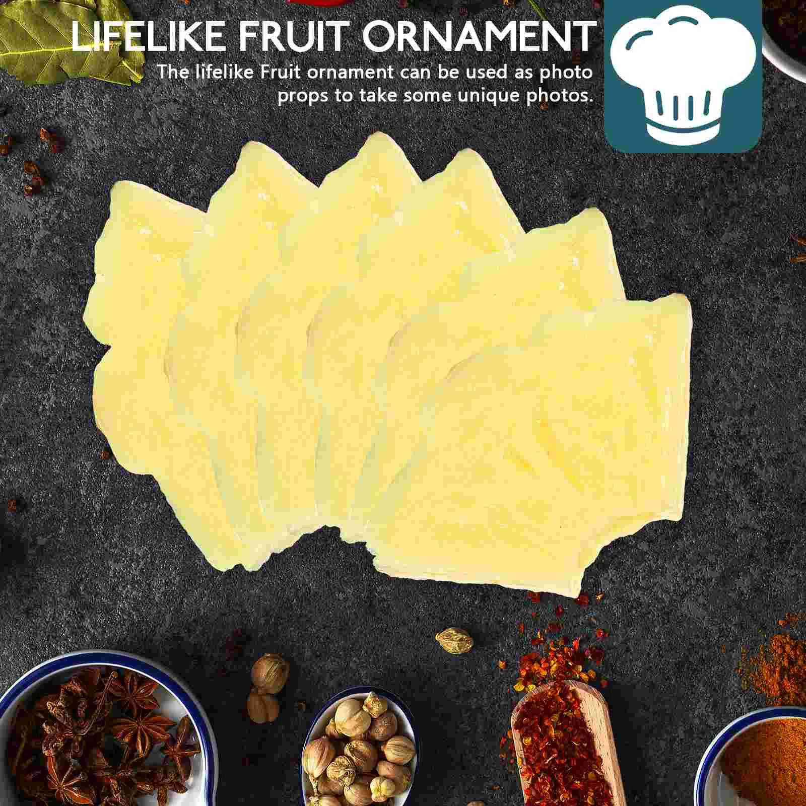 6 шт. лимонный декор украшения пластиковые блоки с фруктами арбузные