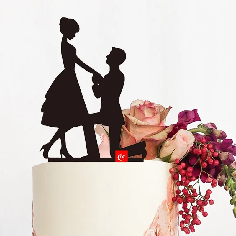 

Черный акриловый Топпер для торта «Мистер и миссис», Свадебный Топпер для торта, украшение для торта, товары для невесты, жениха, Дня Святого...