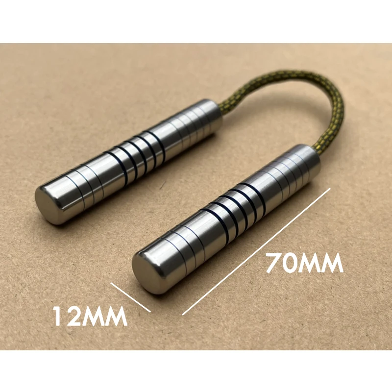 2023 1PCS Stainless Steel Mini Nunchucks Hand Tool Toy EDC Pocket Hand Machined Begleri Skill Toy Finger Exercise