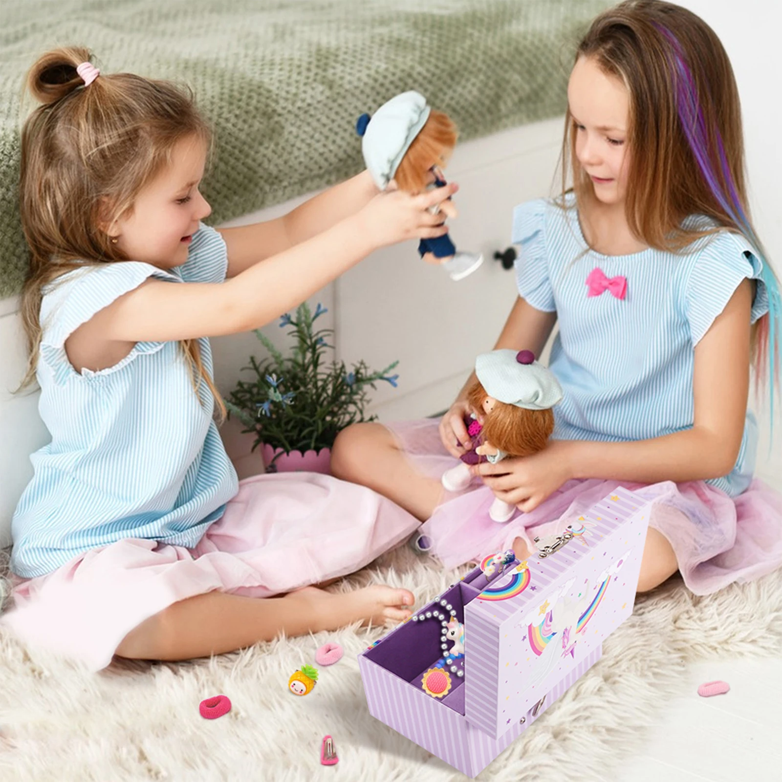 Детская шкатулка для драгоценностей детский органайзер ювелирных изделий с