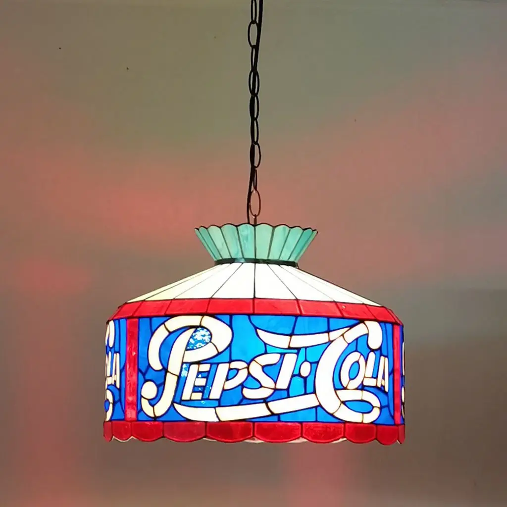 Фото Новый подвесной светильник Pepsi Cola 40 см для ресторанов и кафе, светильник с символикой бренда напитков №1