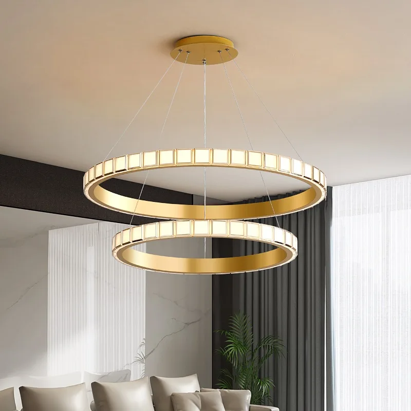 

Pendant Lights Round LED For Kitchen Island Dining Room Modern Home Decor White Gold Indoor Lightings Lamps Fixtures Chandeliers