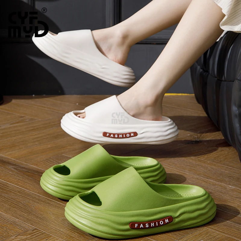 Platform Women's Home Slippers Soft Summer Shoes for Woman 2023 Designer Slides Non-slip EVA Slipper Outdoor Wear-resistant
