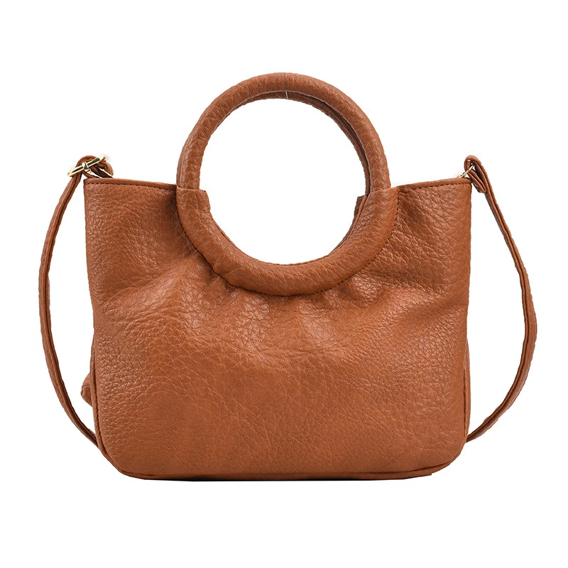 

2022 New Fashion Handbag Solid PU Soft Leather Quality Shoulder Messenger Bags For Women Designer Sac Bolsos Femme