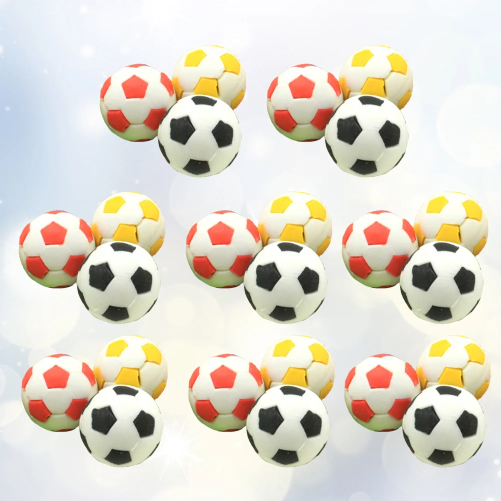 

Soccer eraser Erasers Miniatures Football Ornaments Erasers 24Pcs Rubber Erasers for Boys Girl Birthday Party rubber eraser