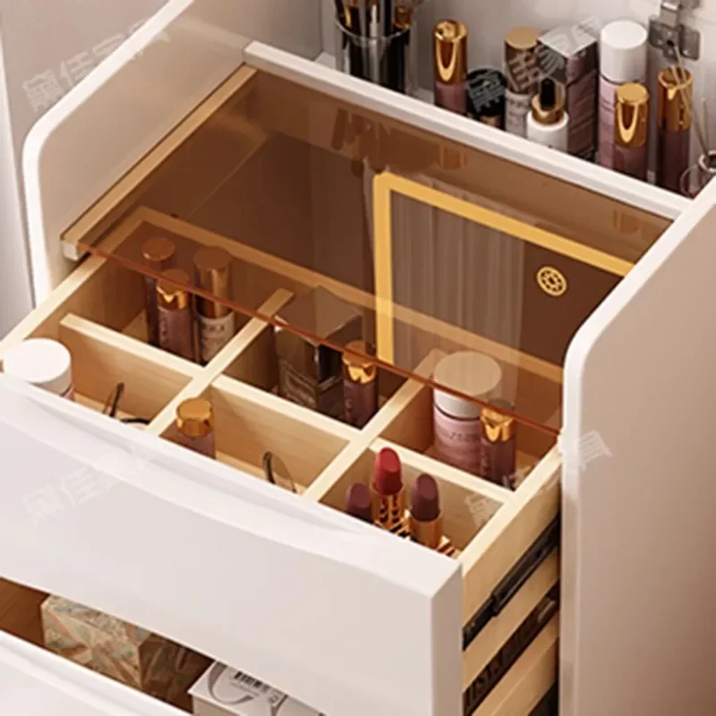 Откидной туалетный столик разделители для освещения дизайнерские ящики серый