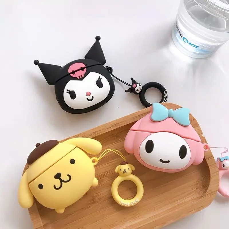 

Sanrio kuromi my melody cinnamoroll silicone Earphones Case for Apple AirPods Air Pods 1 Pro 2 3 Cover Protective Headphone Box
