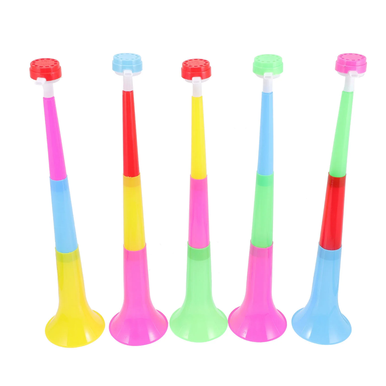 

Retractable Horn Noise Makers Sporting Events Plastic Trumpet Blow Party Blowers