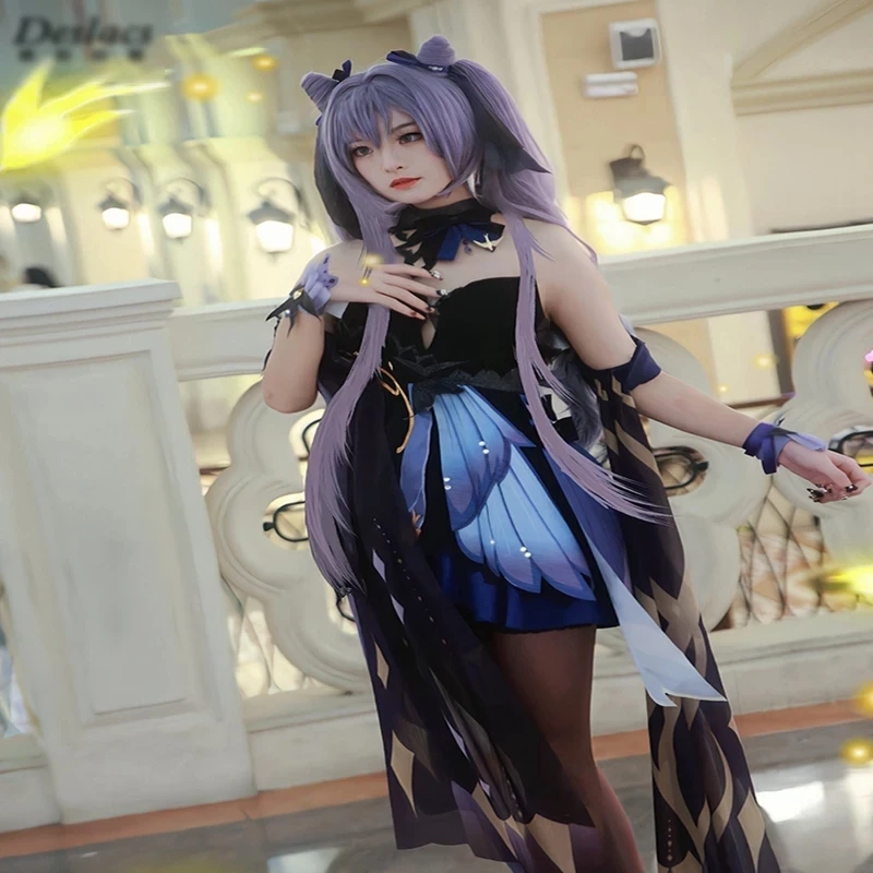 

Female Full Costume Can Be Customized The New Game Genshin Impact, The Same Style, The Same KEQING Skin Cosplay