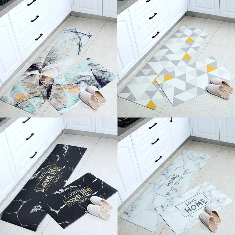 

Винтажные коврики с мраморным принтом для спальни маслостойкий нескользящий прямоугольный домашний Декор коврик для прихожей гостиной вх...