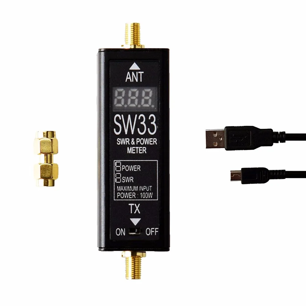 

Портативный тестер SURECOM SW33 Mini Power & SWR, прибор для двухсторонней радиосвязи с радиоантенной, VHF/UHF