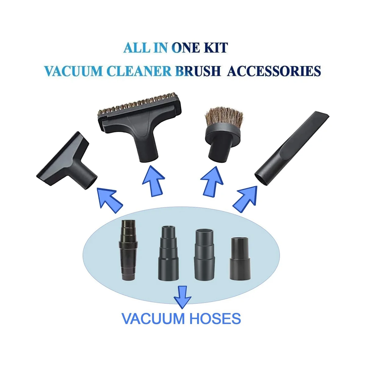 Адаптер для вакуумного шланга 1-3/8 дюйма или 1-1/4 редуктор соединителя от 35 мм/38 мм/42