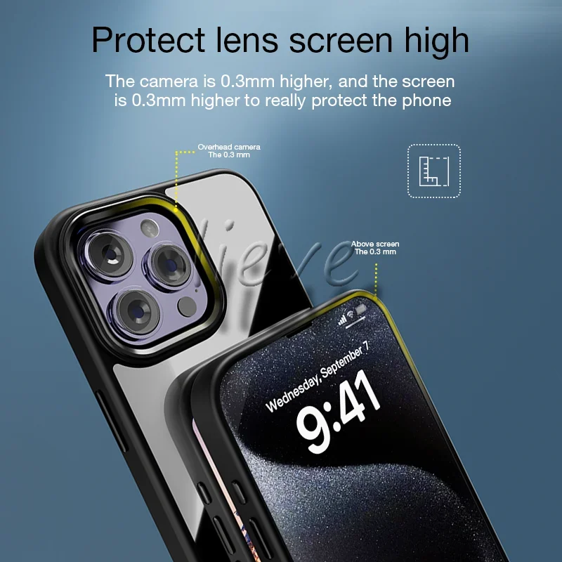 Fashion Nfc Function Case For iPhone 16 15 14 13 12 11 Pro ProMax DIY E Ink Screen Phone Cover Cartoon Battery Free