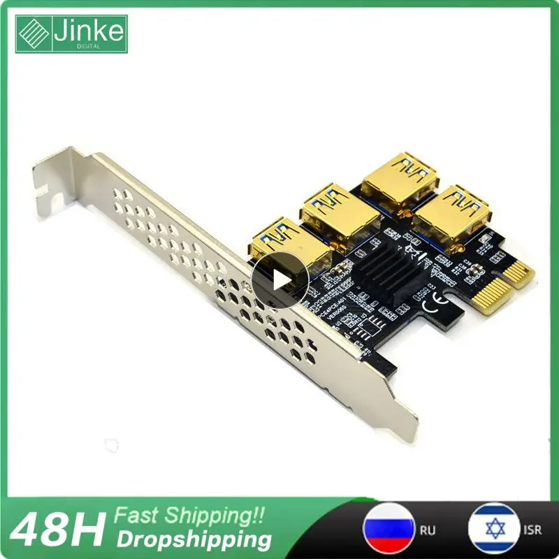 

16x Slots Riser Card Usb 3.0 Adapter Multiplier Riser Card Pci-e 1x To 4 Usb 3.0 Pcie 1 To 4 Pci-express 4 Ports