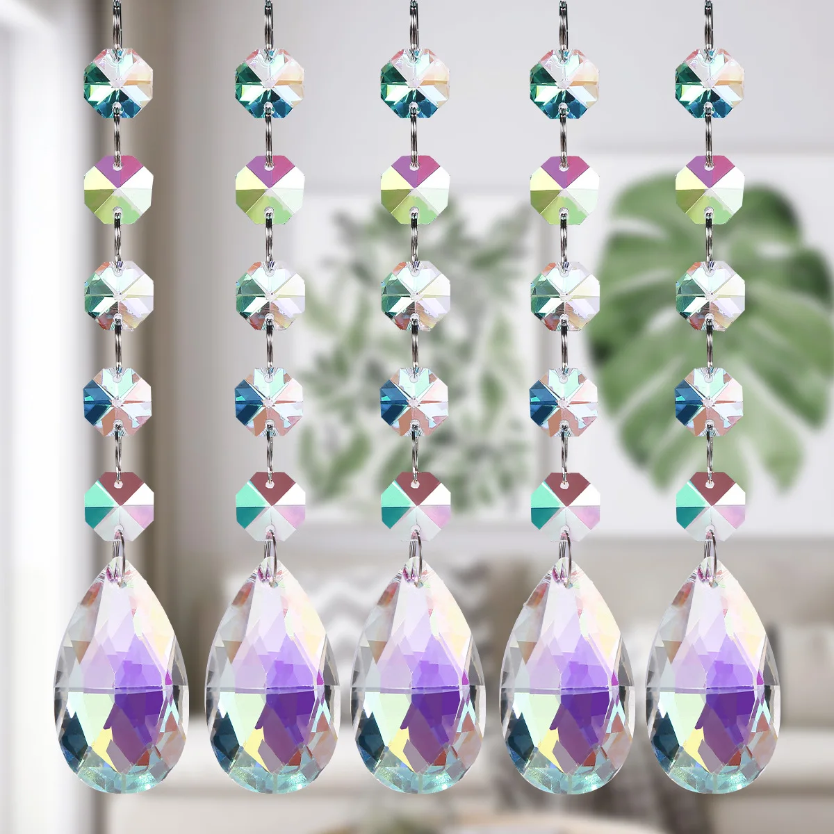 

Подвесная лампа с цветным шариком AB, аксессуары для подвесной лампы, цветок баухинии, алмазный шар, капля воды, Хрустальный подвесной светил...