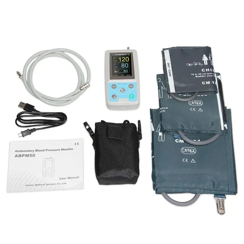 Contec Abpm50 24-часовой амбулаторный монитор артериального давления Электронный