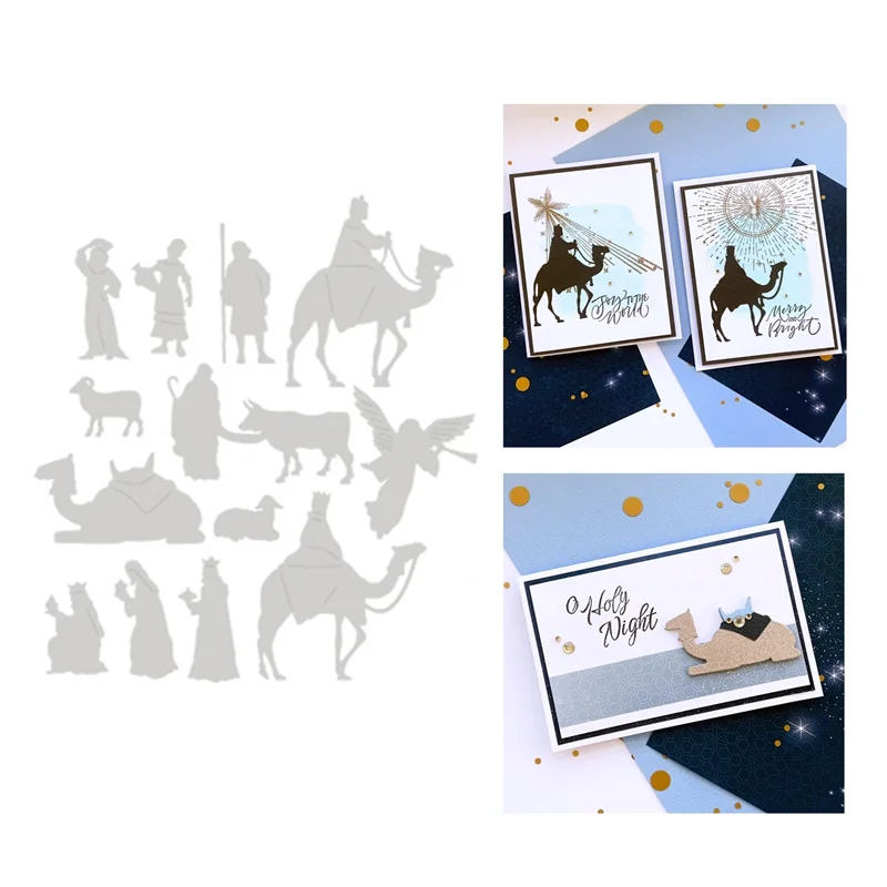 

New 2022 Cutting Dies Scrapbooking For Paper Making The Nativity Additionsa Die Set Embossing Frame Card Craft no Stamps