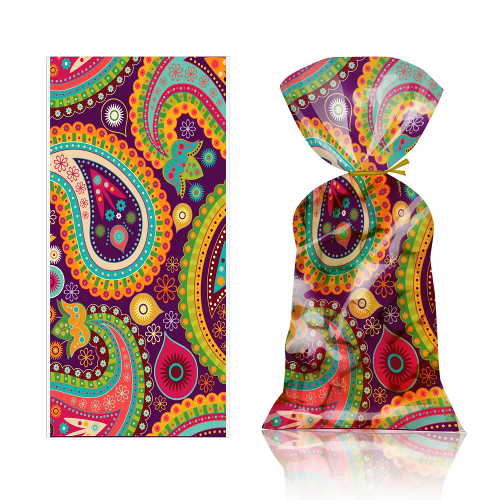 Bohemian National Style Gift Bags Boho Middle Eastern Candy Cookie Bags Treat Bags Eid Mubarak Birthday Wedding Party Supplies