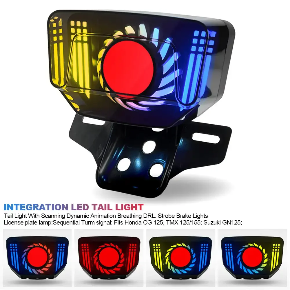 Задний сигнальный фонарь для мотоцикла светодиодные задние фонари встроенный