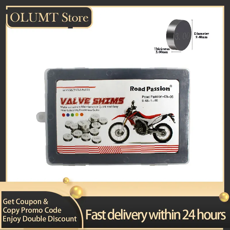 5/46 шт. аксессуары для мотоциклов Регулируемая прокладка клапана диаметр 9,48 мм для Arctic Cat DVX 400 TS для Honda CRF450R CRF450X TRX450R