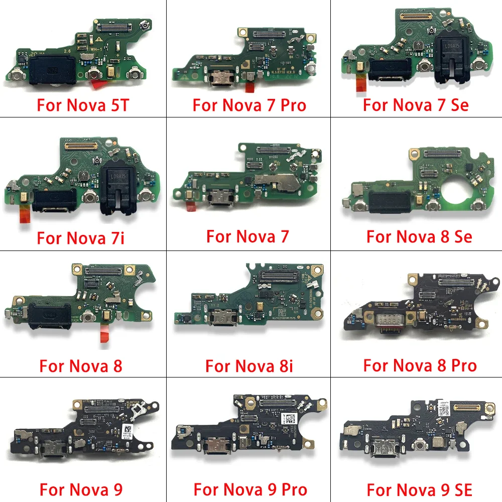 Фото USB-порт для зарядки, разъем гибкого кабеля, детали для Huawei Nova 5T 7 8 9 10 Pro, детали микрофона Se №4