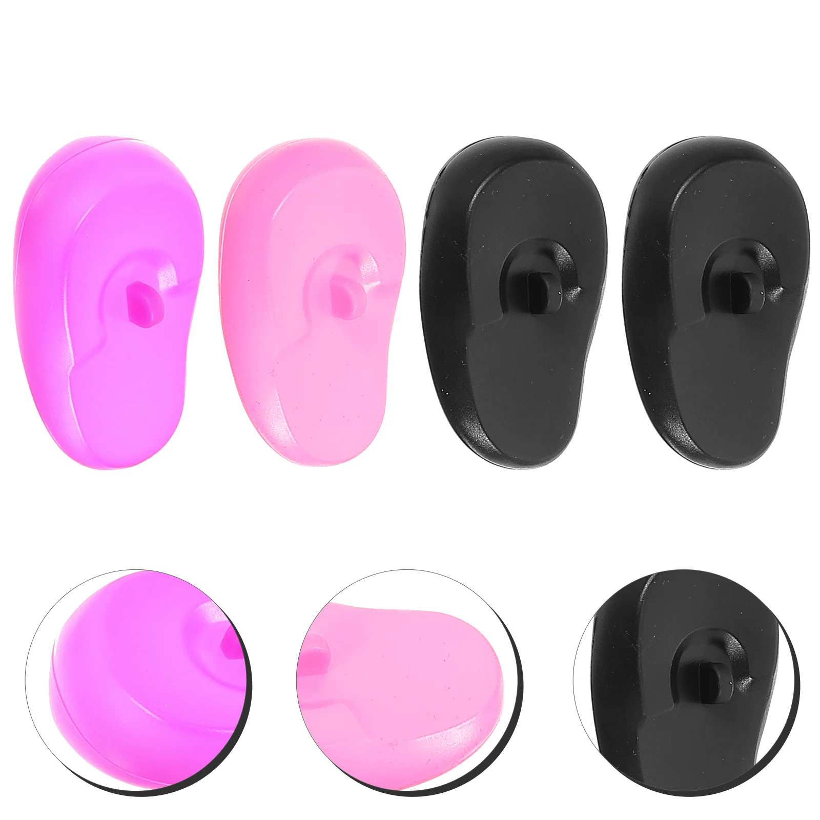 

Hair Dye Earmuffs Dyeing Supplies Silicone Protection Accessories Coloring Cover Caps Unisex Covers Showering Dying Dryer