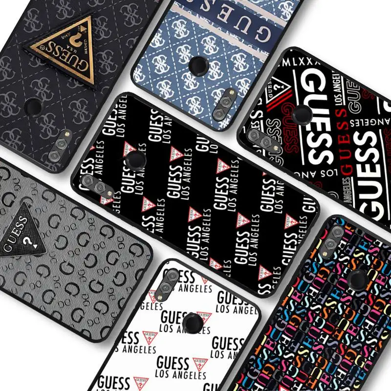 

American fashion luxury brand GUESS Phone Case For Huawei honor10Lite 10i 20 8x 10 Honor9lite 9xpro Coque