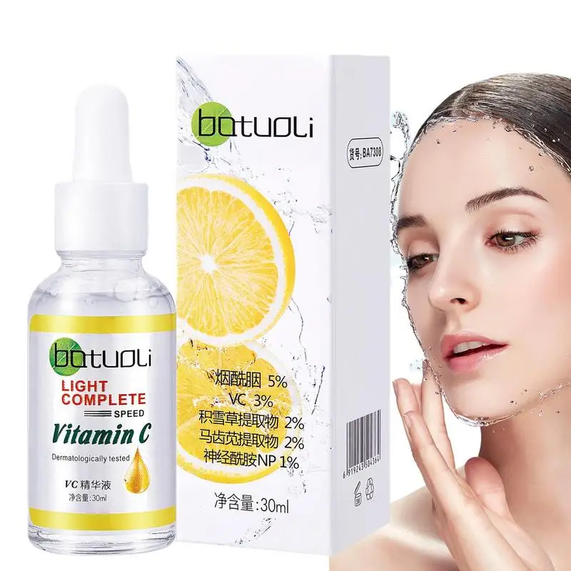 

Vitamin C Face Serum 30ml Whitening Moisturizer Anti Dark Spot Lighten Essence Anti Aging Anti Acne Oil For Healthy Glowing Skin