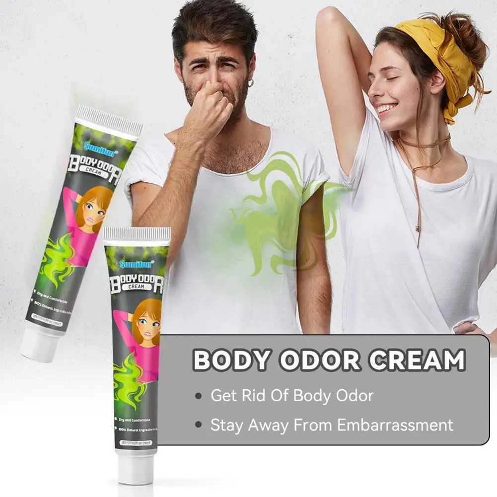 

2PCS Odor Removing Deodorant Cream 20g Armpit Sweat Odor Remover Eliminate Bad Smell Antiperspirant Cream Skin Care Refresh Body