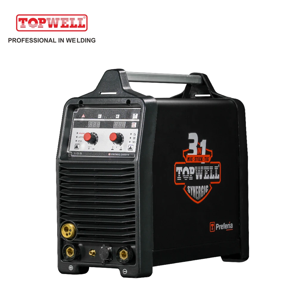 

3 in 1 pulse mig/tig/mma welder Promig-200syn