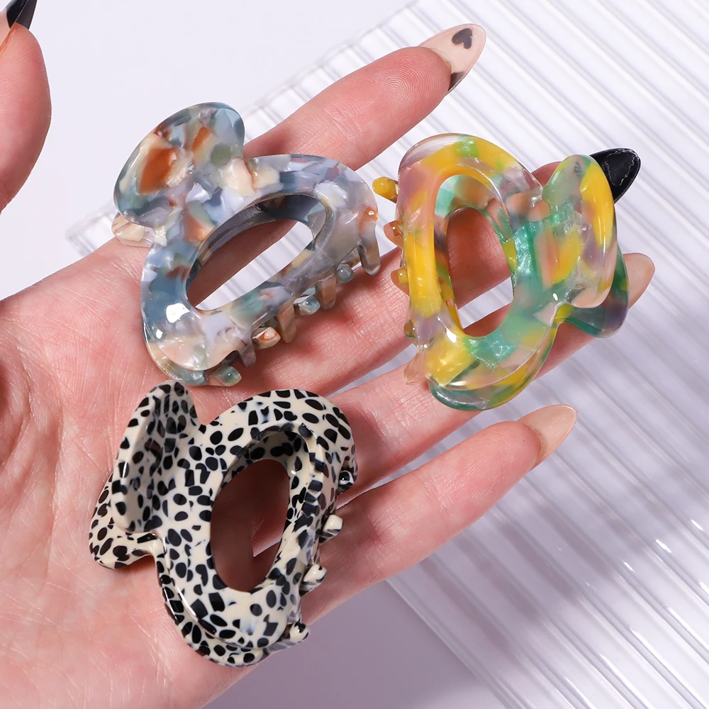 

Mini Acetate Hair Clip for Girls Hair Claw Barrettes Crab Hairpins Acrylic Pearls Claw Clips Fashion Women Hair Accessories