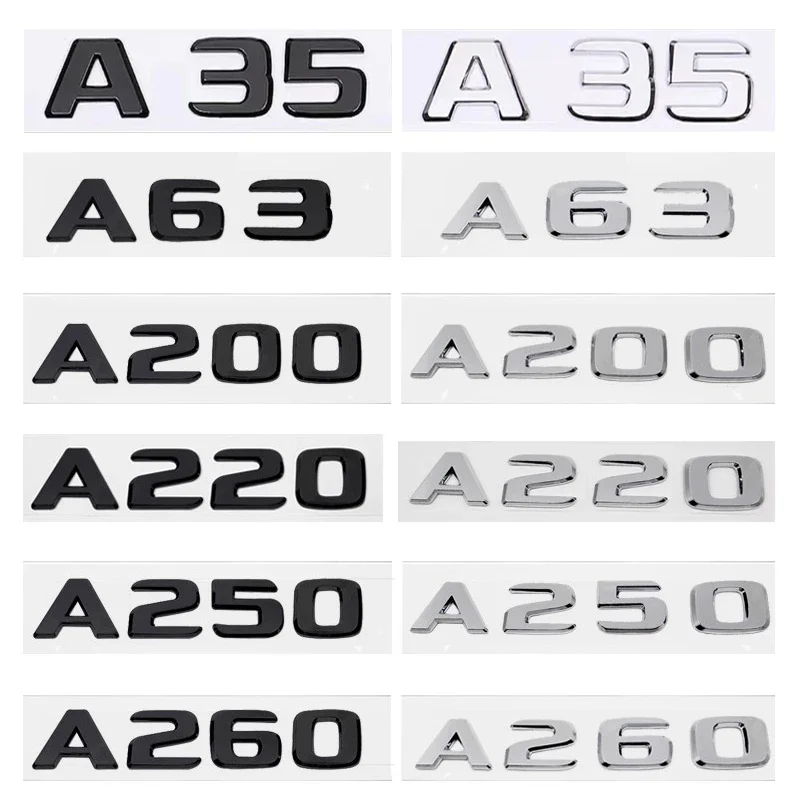 Автомобильный багажник буквы логотип эмблема значок наклейки для Mercedes Benz A Class A35
