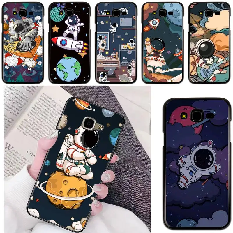 

Cartoon Planet Astronaut Phone Case For Samsung Galaxy A51 A50 A71 A21s A31 A41 A10 A20 A70 A30 A22 A02s A03S Cover Coque