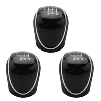 3x 6 speed car pu leather gear shift knob shift lever for ford mondeo iv s max c max transit focus mk3 mk4 kuga